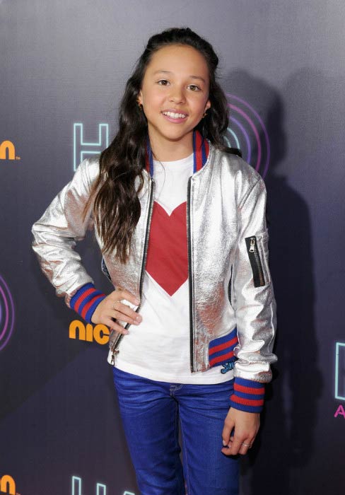 Breanna Yde ved Nickelodeon HALO Awards i november 2016