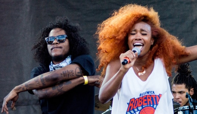Ab-Soul (Αριστερά) ενώ έπαιζε με τον SZA στο φεστιβάλ AfroPunk 2015 στο Μπρούκλιν της Νέας Υόρκης