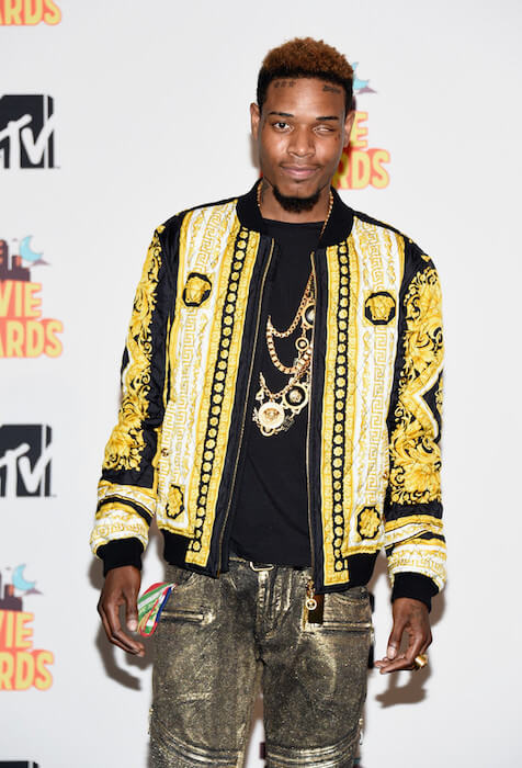Ο Fetty Wap στην αίθουσα τύπου κατά τη διάρκεια των βραβείων MTV Movie Awards 2015