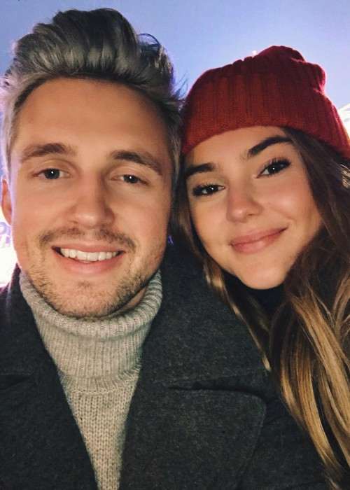 Marcus Butler ja Stefanie Giesinger Instagram-selfiessä joulukuussa 2016