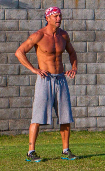 Tim McGraw træner i San Diego i maj 2015