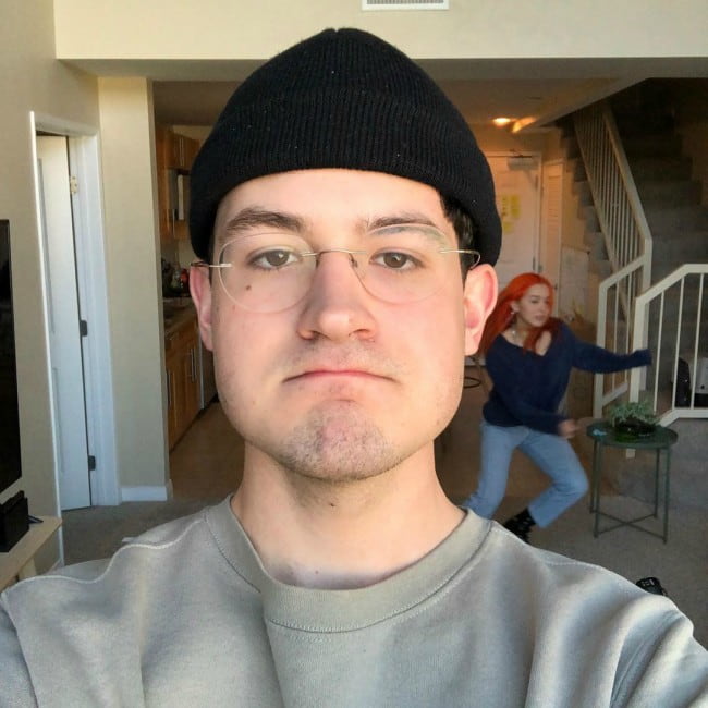 Drew Phillips i en selfie i januar 2019