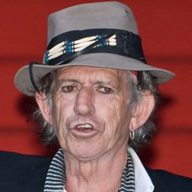 Keith Richards sett i februar 2008