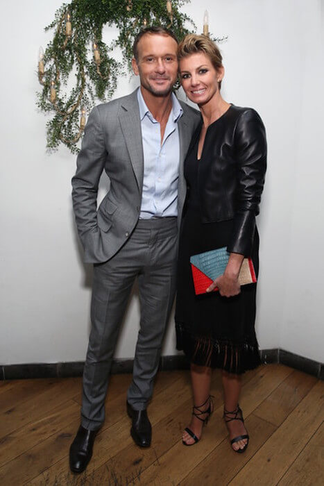 Faith Hill osallistuu aviomiehensä Tim McGraw'n kanssa vuoden 2015 Tribeca -elokuvafestivaalin After Party -tapahtumaan 19. huhtikuuta 2015 New Yorkissa