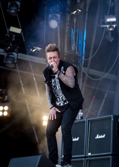 Jacoby Shaddix z Papa Roach vystupujúci na Rock am Ring 2015