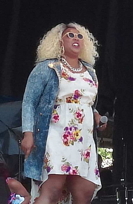 Lizzo optrådte på Rock the Garden i 2014