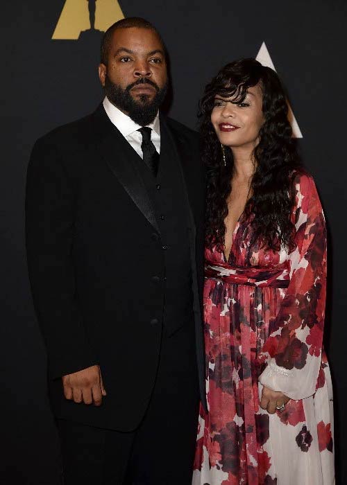 Ice Cube ja Kimberly Woodruff Academy of Motion Picture Arts and Sciences -akatemian 7. vuosittaisessa Governors Awards -palkinnossa
