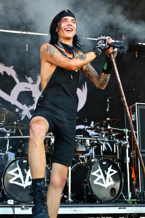 Andy Biersack kot del rock skupine Black Veil Brides