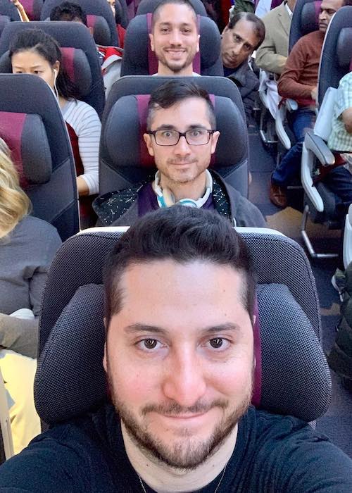 Alejandro Manzano otti selfien Dohassa, Qatarissa tammikuussa 2019