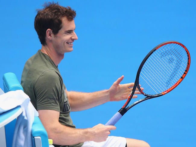 Andy Murray under en tenniskamp