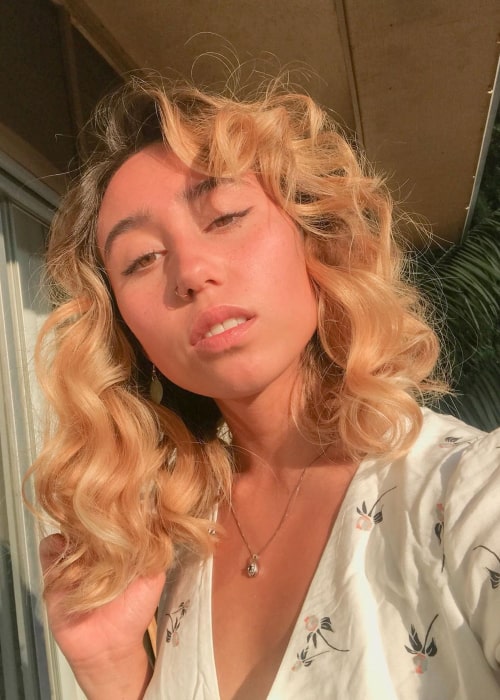 Η Katelyn Ohashi σε μια selfie στο Instagram από τον Φεβρουάριο του 2019