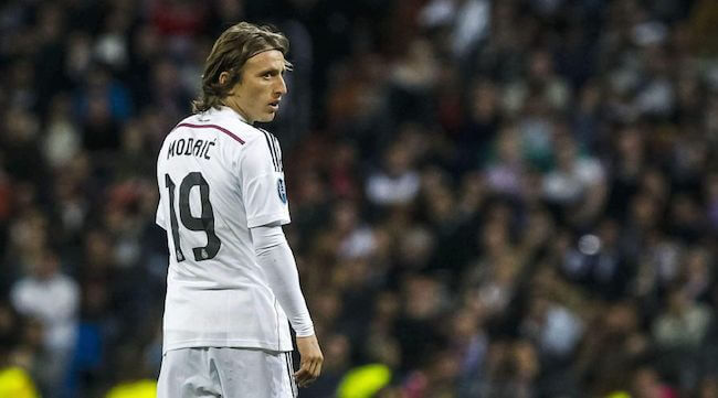 Luka Modric, Real Madrid midtbanespiller, i sin første kamp efter skade