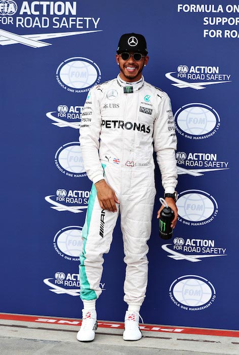 Lewis Hamilton efter at have vundet det australske Formel 1 Grand Prix den 19. marts 2016