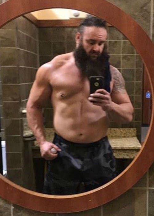 Braun Strowman i en Instagram -selfie set i september 2017