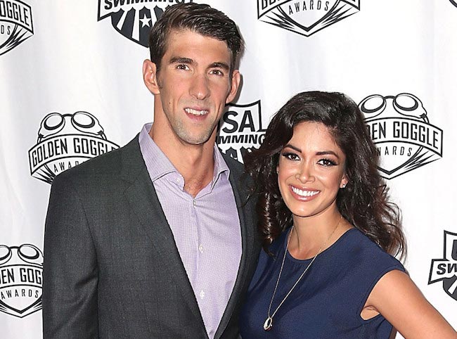 Michael Phelps og Nicole Johnson