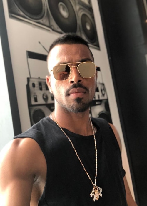 Hardik Pandya i en selfie i juli 2018