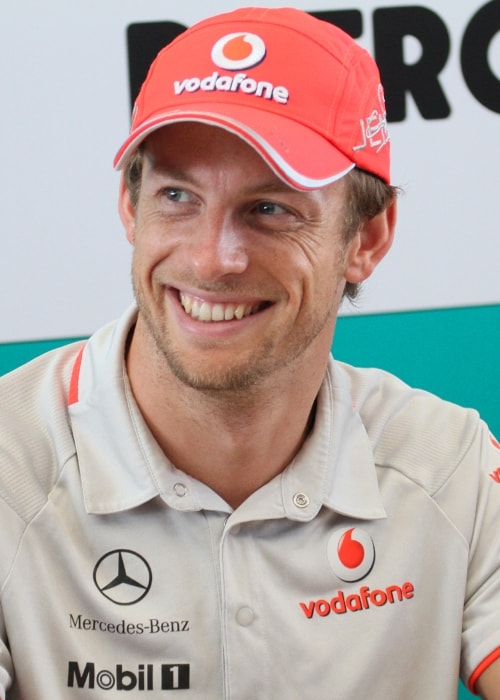 Jenson Button na autogramiáde v apríli 2010