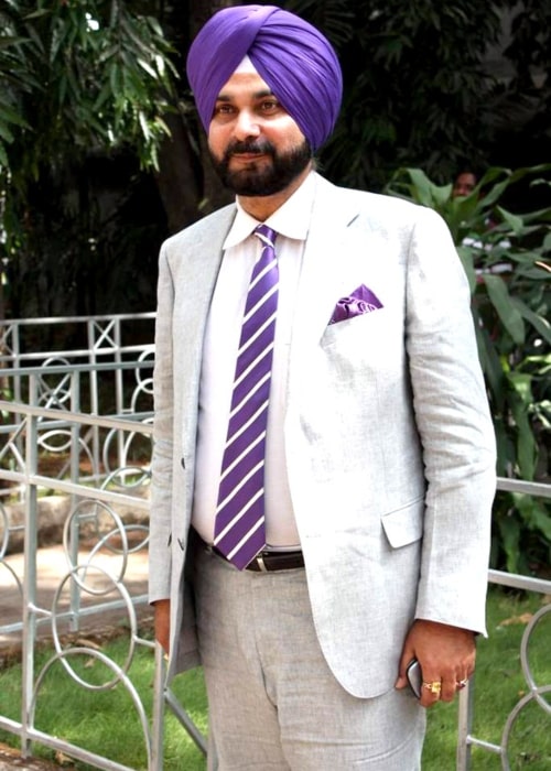 Navjot Singh Sidhu som set på et billede taget på sættene til Sony Max den 7. maj 2012