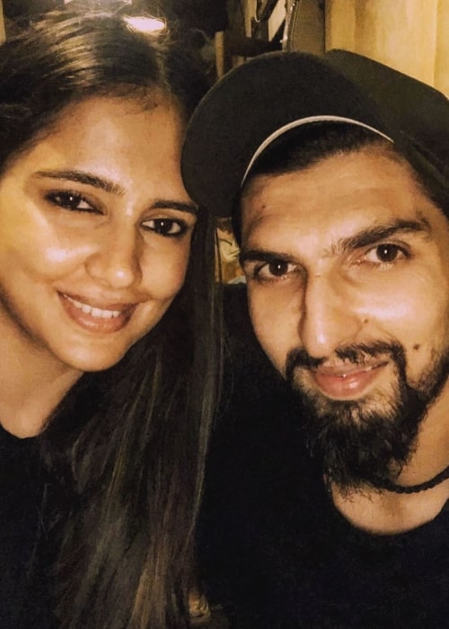 Ishant Sharma set i en selfie taget med sin kone Pratima Singh september 2019