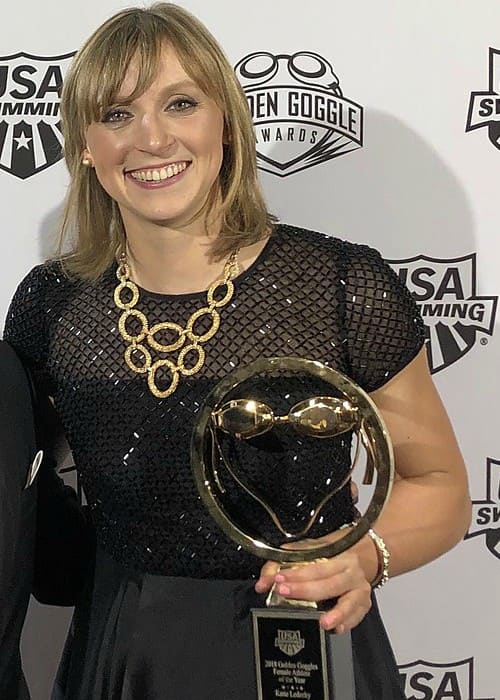 Η Katie Ledecky στα 2018 USA Swimming Golden Goggle Awards