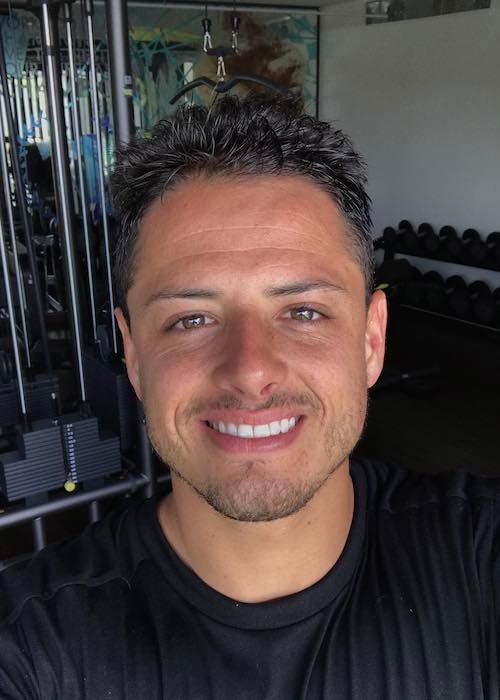 Javier Hernández i en Instagram-selfie i juli 2017