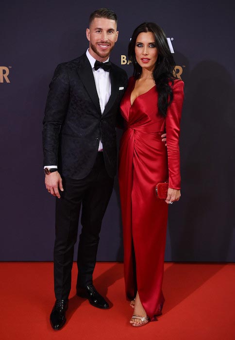 Sergio Ramos og Pilar Rubio på FIFA Ballon d'Or Gala 2015 11. januar 2016