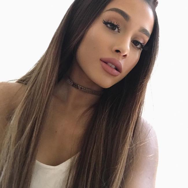 Ariana Grande i en Instagram -selfie i juli 2017