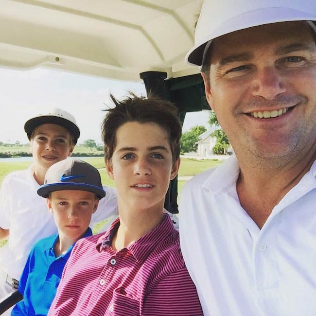 Chris O'Donnell med sine børn i april 2016