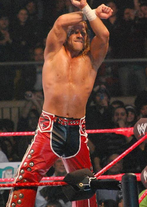 Shawn Michaels under en kamp i juli 2008