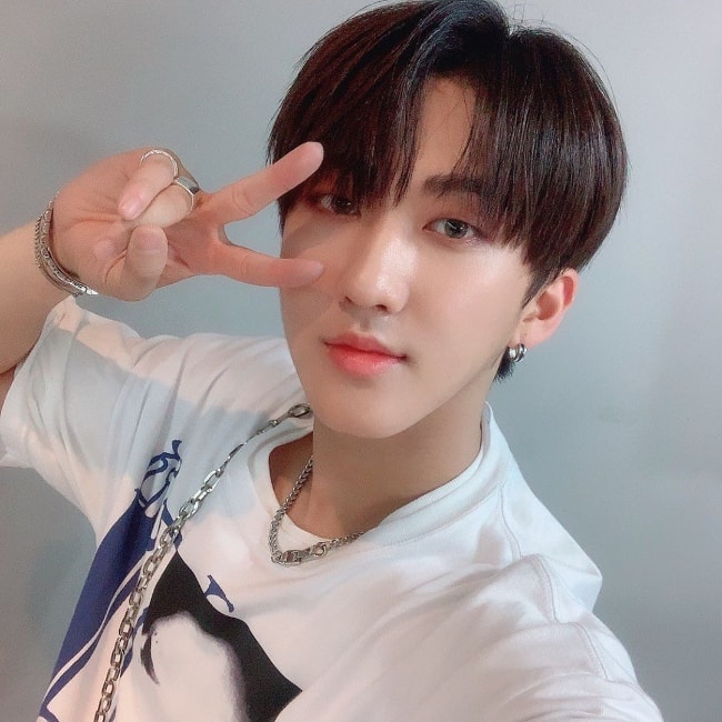 Changbin set, mens han tog en selfie i juni 2019