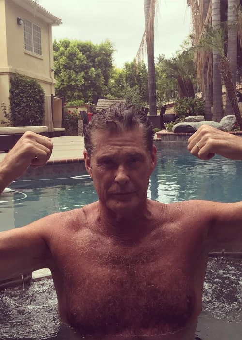 David Hasselhoff set i et Instagram -opslag i maj 2018