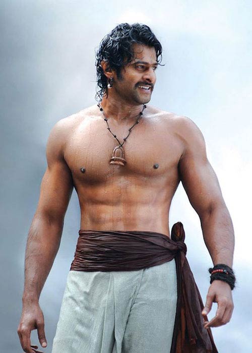 Prabhas shirtless body Baahubali 1 2015