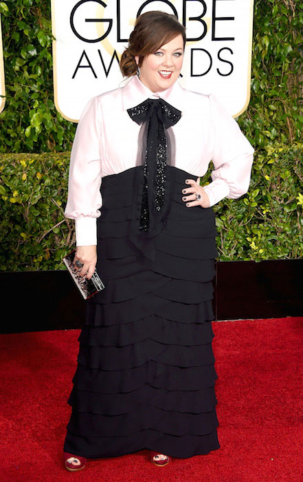 Melissa McCarthy på Golden Globe Awards 2015.