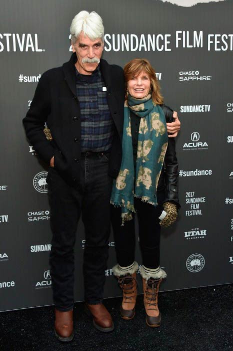 Sam Elliott ja Katharine Ross The Heron ensi-illassa Sundance-elokuvafestivaaleilla tammikuussa 2017