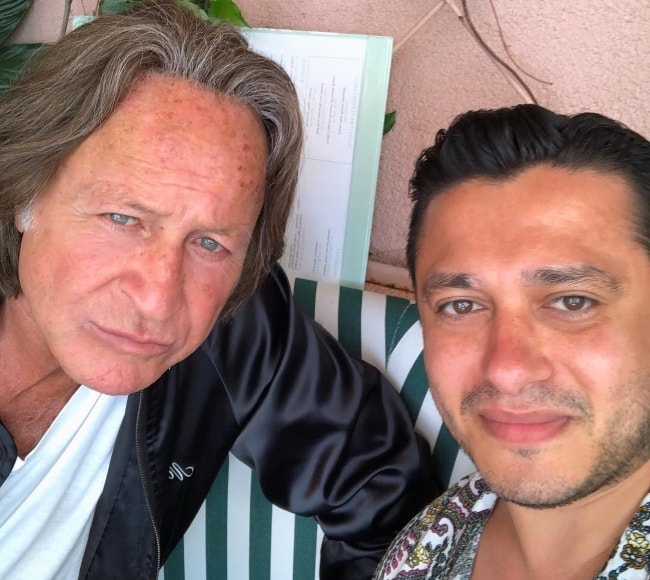 Mohamed Hadid (Venstre) i en selfie med Hassan Morshedy i juli 2018