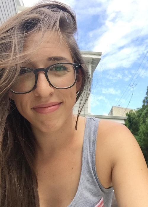 Rachel Ballinger i en selfie søndag i september 2017