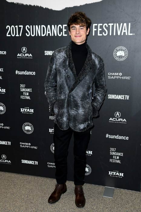Kian Lawley ved før jeg falder premiere på Sundance Film Festival i januar 2017
