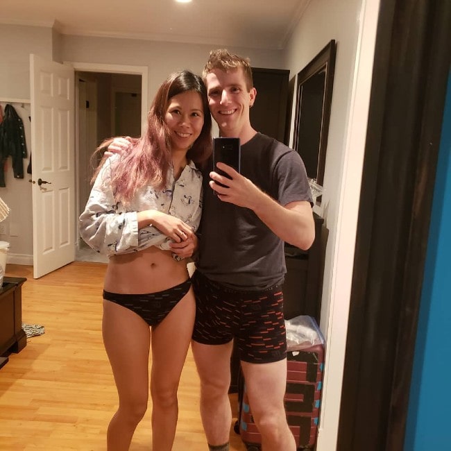 Linus Sebastian med sin kone set i januar 2020