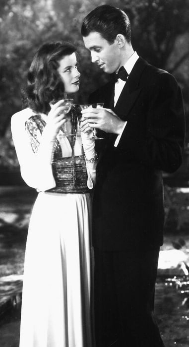 James Stewart som set med Katharine Hepburn i 'The Philadelphia Story'