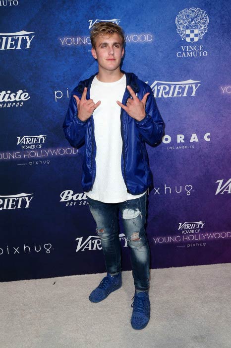 Jake Paul avgusta 2016 na Variety's Power of Young Hollywood