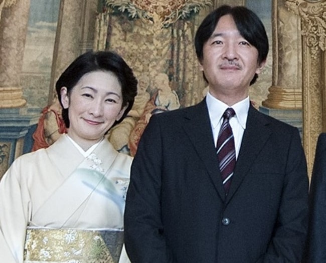 Fumihito, prinssi Akishino ja prinsessa Kiko vuonna 2016