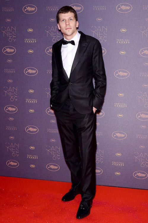 Jesse Eisenberg på åpningsgallamiddagen under filmfestivalen i Cannes 11. mai 2016 i Frankrike