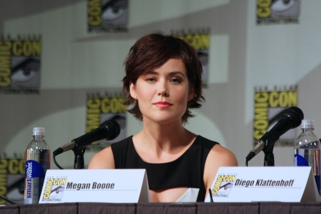 Megan Boone som set på et billede taget under San Diego Comic-Con i juli 2013