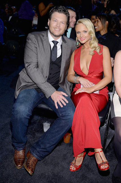 Blake Shelton og Miranda Lambert på Grammy Awards 2014