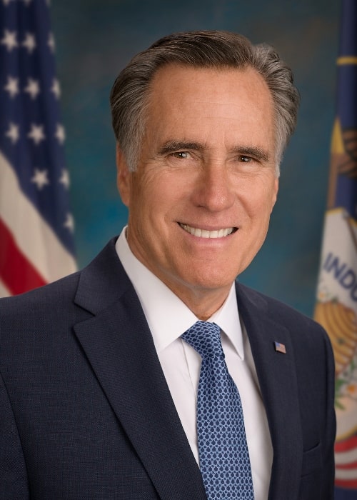 Mitt Romney set i sit officielle amerikanske senatportræt i januar 2019