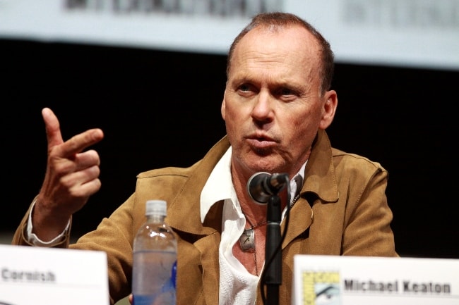 Michael Keaton puhuu San Diegon Comic-Con Internationalissa vuonna 2013