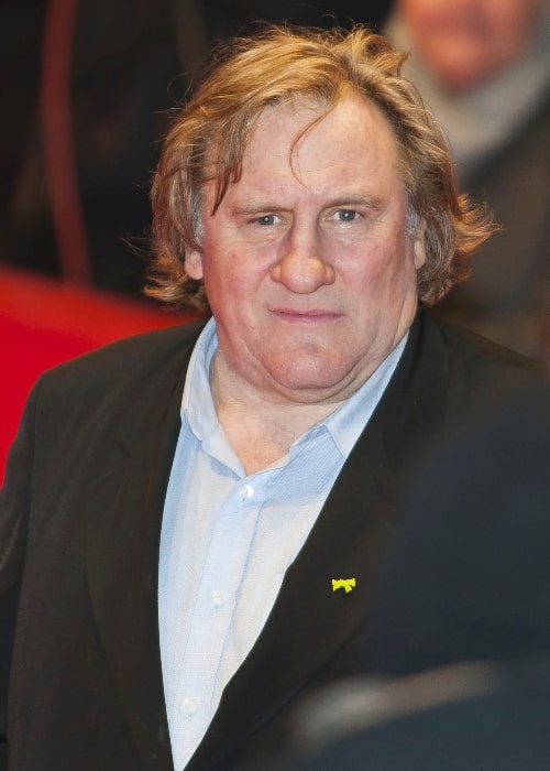 Gérard Depardieu som sett på et bilde tatt på premieren på 'MAMMUTH' på Berlinale Palast i februar 2010