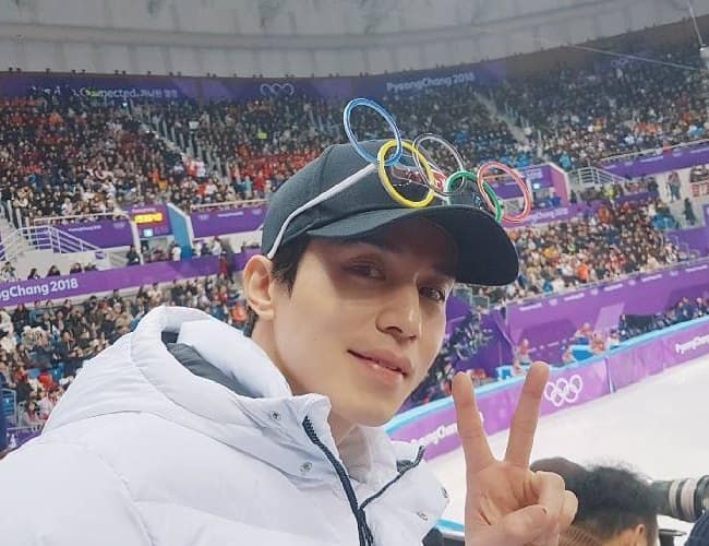 Ο Lee Dong-wook στους Χειμερινούς Ολυμπιακούς Αγώνες 2018 τον Φεβρουάριο του 2018