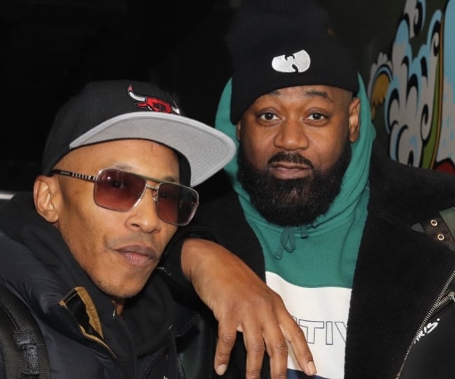 Fredro Starr (vlevo), jak je vidět na obrázku po boku rappera a skladatele Ghostface Killah, v říjnu 2019