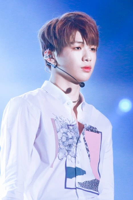 Kang Daniel ved Wanna One Premiere Show Concert i august 2017